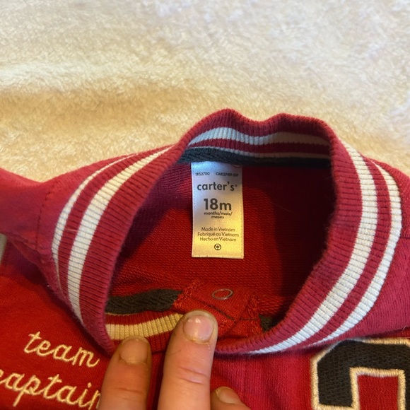 Cutest varsity jacket | Size: 18 months | Color: Red - Picture 4 of 5
